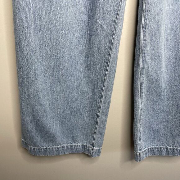 MADEWELL Harlow Wide Leg Jeans Women 28 Airy Denim Pleated Relaxed NO671 - Picture 6 of 13